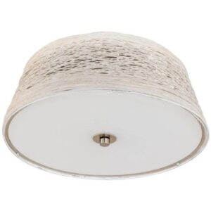 Plafonieră Donado cu 2 Surse de Lumină – Metal Alb, Ø39 cm, Design Modern