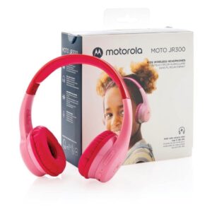 Casti wireless copii Motorola Moto JR300 roz limitare volum 85dB