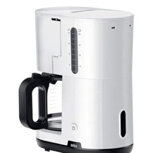 Cafetieră Braun Breakfast 1 KF1100 – 1000 W, 10–15 Cești, Sistem OptiBrew, Anti-picurare