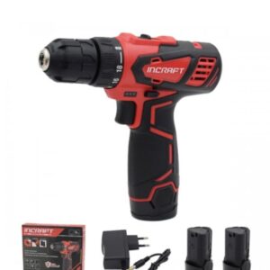 Mașină de înșurubat cu acumulator Incraft DK-12V – 12 V, 2 Ah, 32 Nm, 2 acumulatori, Mandrină 10 mm