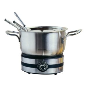 set fondue electric mauviel 1830 pentru 8 persoane otel inoxidabil