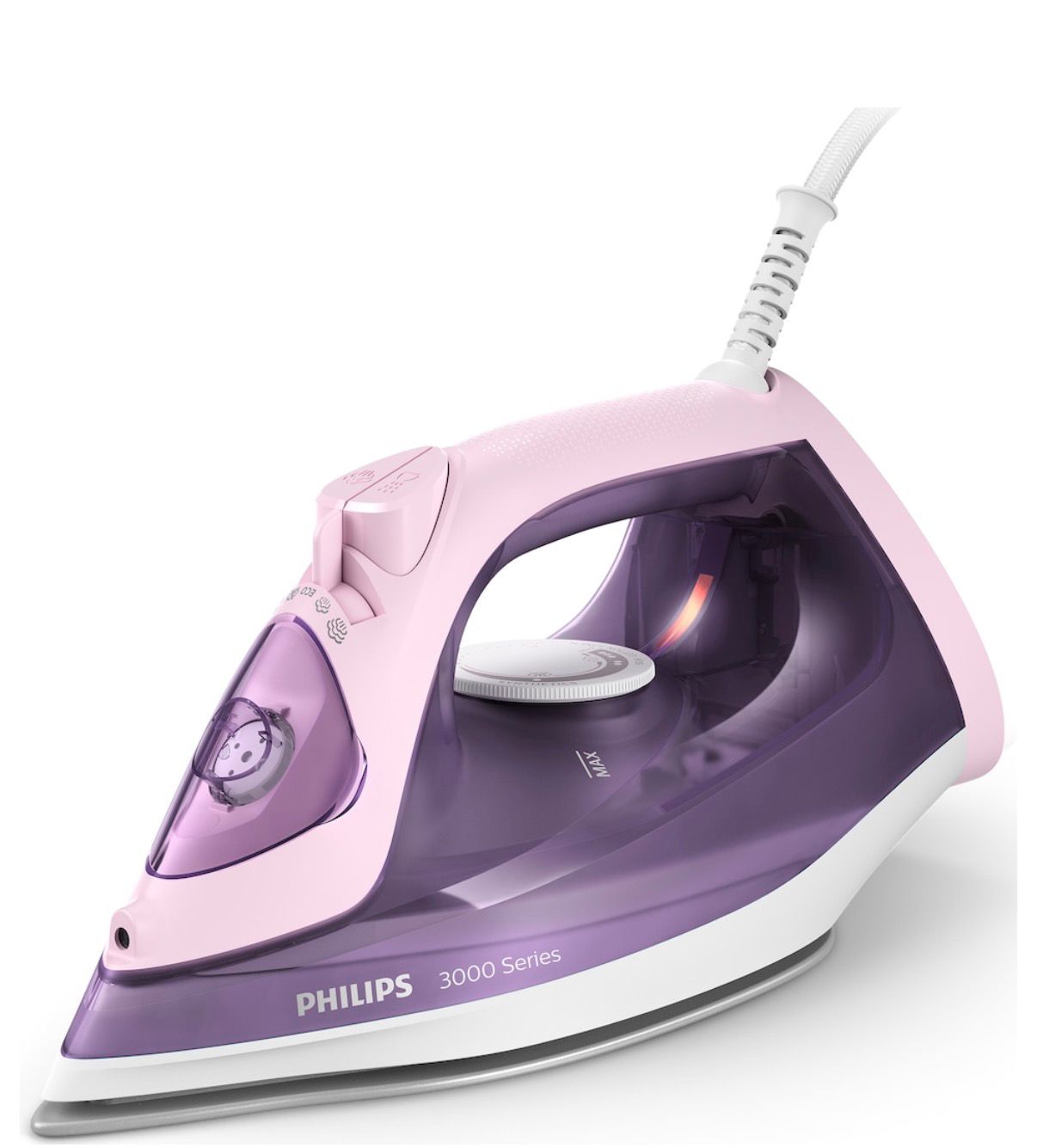 Fier de Călcat cu Abur Philips Seria 3000 DST3010/30 – 2400W, Jet Abur 140g, Rezervor 300ml, Talpă Ceramică
