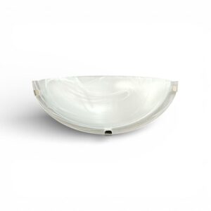Aplica de Perete INSPIRE Island – 30 cm, E27, Sticlă Albă, Design Modern, Interior