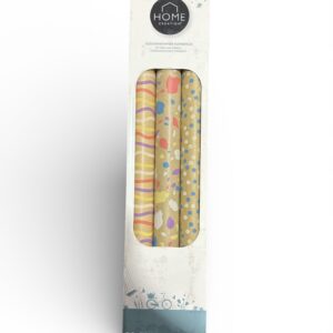 Set Hârtie de Cadou HOME CREATION – 3 Role x 3 m, 46,5 cm, Model Terrazzo & Buline Color