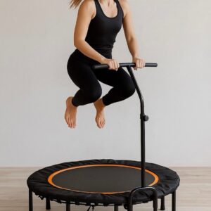 trambulina fitness cu maner reglabil rebounder cardio
