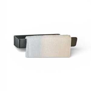 Suport Prosop Autoadeziv Home Creation – Set 2 Bucăți, Metal Negru Mat, Montaj prin Lipire, Fără Găurire