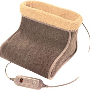 Încălzitor Electric pentru Picioare Ambiano GT-FW-02 – 9 Trepte Temperatură, Timer, Teddy-Fleece, 100W