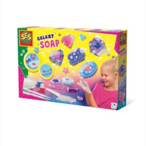 set creativ fabricare sapun galaxy ses creative forme cu sclipici