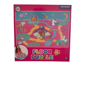 Puzzle de Podea pentru Copii Toy Universe – 24 Piese, 60×40 cm, Model Unicorni, 3+ ani