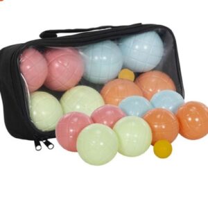 Set Joc cu Bile pentru Exterior (Tip Boccia), 8 Bile și Bilă Țintă, cu Geantă Transport, 3+ Ani