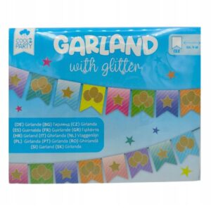 Ghirlanda decorativa cu sclipici 4 metri pentru petrecere