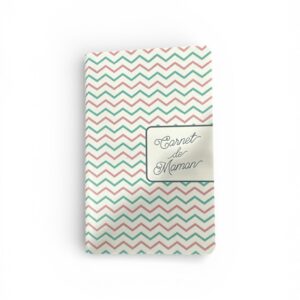 Carnet pentru Mame cu Model Zig-Zag – Copertă Rigidă, Format Compact, Multicolor