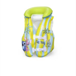 Vestă de Înot pentru Copii Disney Stitch Bestway – 3–6 ani, 18–30 kg, Cu Catarame de Siguranță