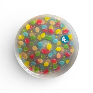 Set 4 Farfurii Copii cu Baloane Colorate – Plastic PP, Dishwasher Safe, Fără Microunde