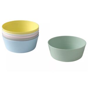 Set 6 Boluri Multicolore din Plastic PP – Rezistente până la 100°C, Compatibile Mașină de Spălat Vase