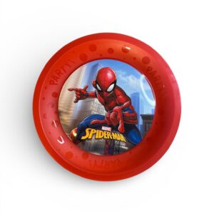 Farfurie Copii Disney Spider-Man Roșie – Plastic Rezistent, Model Party, 20 cm