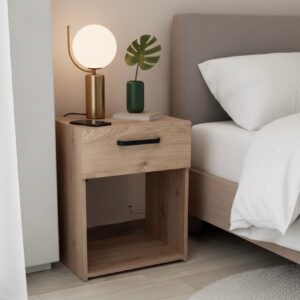 Noptiera cu 1 sertar Tvilum Jackson Hickory design scandinav