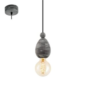 Pendul EGLO Avoltri 49378 – E27, Design Modern, Gri, Lungime 110 cm