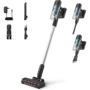 Aspirator Vertical fără Fir Philips Seria 3000 XC3031/01 – Motor Digital, Acumulator Litiu, Accesorii Incluse