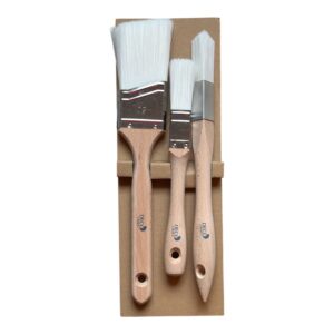 Set Pensule pentru Lac DECO CRAFT, 3 Bucăți, Tăiere Oblică, Pentru Colțuri și Unghiuri