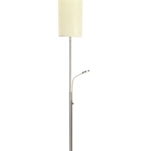 Lampă de Podea LED Casalux cu Lampă de Citit – 42W, 2400 lm, Dimmer, 180 cm, Alb Cald 3000K