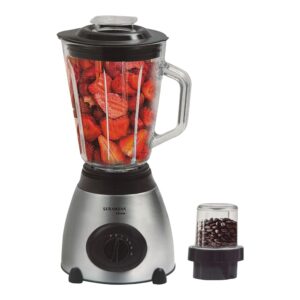 Blender cu bol din sticlă Seranova Home 1.5L, 600W, 5 viteze, cu râșniță pentru cafea