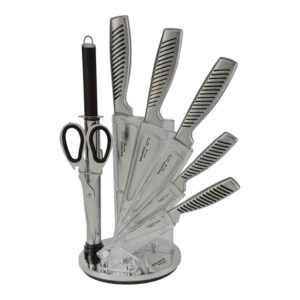 Set cutite bucatarie Seranova Messer 8 piese otel inoxidabil suport acrilic