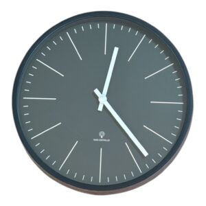 Ceas de Perete Analog Radio Controlat Krontaler – Ø 25 cm, Setare Automată a Orei, Baterie Inclusă