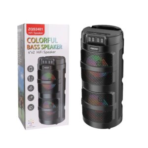 Boxa portabila Bluetooth Sing-E ZQS2401 cu LED RGB si 10W