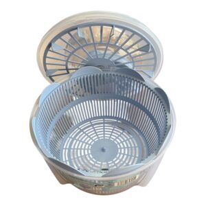 Centrifugă pentru Salată Crofton, 24.5 cm, Plastic fără BPA, Albastru Deschis