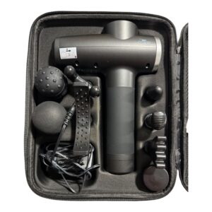 Pistol de Masaj Crane cu 8 Capete, 30 Niveluri Intensitate, Baterie Li-Ion 1500 mAh, Husă Transport