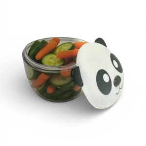 Recipient pentru Gustări Copii Crofton Panda – 232 ml, Capac Etanș, Cutie pentru Fructe și Legume
