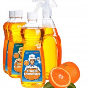 Detergent Concentrat cu Portocală Clever Clean – 3×500 ml + Pulverizator, Degresant Universal pentru Suprafețe