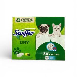 Rezerve Mop Swiffer Dry – 24 Lavete pentru Curățare Uscată, Captare Praf și Păr de Animale