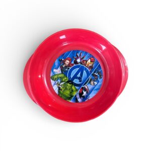 Bol pentru Copii Marvel Avengers – Plastic Alimentar, Compatibil cu Microunde, Roșu