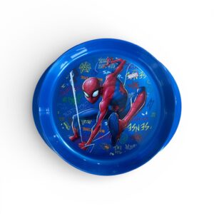 Farfurie pentru Copii Spider-Man Marvel – Plastic Alimentar, Compatibilă cu Microunde, Albastru