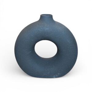 Vază Decorativă Modernă Tip Inel – Ceramică, Design Minimalist, 31 cm