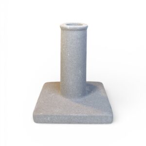 Sfeșnic din Porțelan pentru Lumânare 22 mm – Design Modern Minimalist, Gri