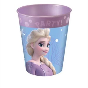 Set 4 Pahare Reutilizabile Elsa Frozen Disney – 250 ml, Plastic, Pentru Petreceri Copii