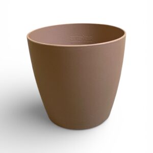 Ghiveci Flori Artevasi San Remo Mate – 8 cm, Bej Închis, Plastic Rezistent