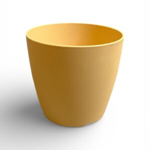 Ghiveci Flori Artevasi San Remo Mate – 8 cm, Galben Deschis, Plastic Rezistent