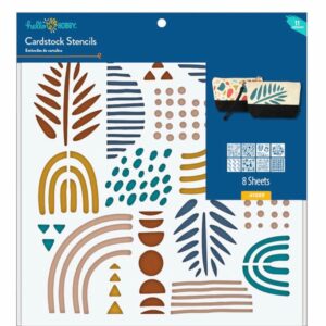 Set 8 Șabloane Decorative pentru Pictură Hello Hobby – Modele Moderne, Craft DIY