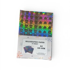 Set 10 Coli Hârtie Holografică A4 120 g/m² – Hârtie Decorativă pentru Craft și DIY