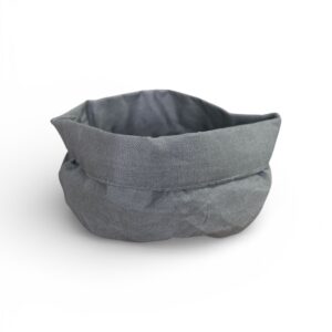 Coș Textil Depozitare Søstrene Grene – 100% Bumbac, Gri, Organizare Casă