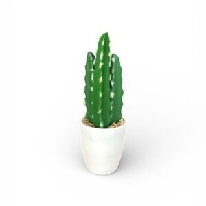 Cactus Artificial Decorativ în Ghiveci – Model Simplu Vertical, Plantă Ornamentala pentru Interior