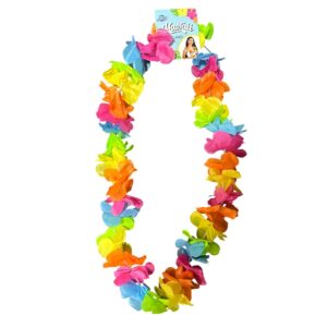 Ghirlandă Hawaiiană XL Multicoloră – Colier Flori pentru Petreceri, Carnaval, Festival