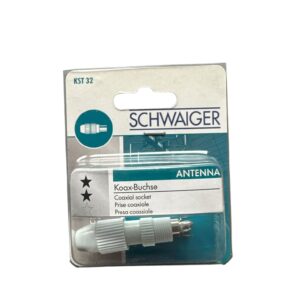 Conector Antenă TV Coaxial Mamă Schwaiger KST32 – Mufă IEC, Pentru Cablu Coaxial