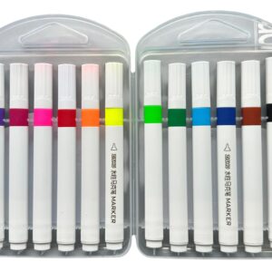 Set 12 Carioci Colorate Super Marker – Markere Ergonomice pentru Copii, Cutie Plastic, Culori Vii
