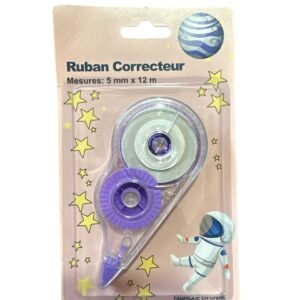 Bandă Corectoare Tip Roller 5 mm x 12 m – Corector Uscat pentru Școală și Birou