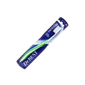 Periuță de Dinți Dr. Best Original Medium – Curățare Eficientă, Protecție Gingii, Design Clasic, Verde